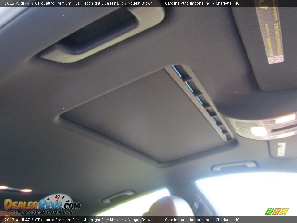 2013 Audi A7 3.0T quattro Premium Plus Moonlight Blue Metallic / Nougat Brown Photo #24