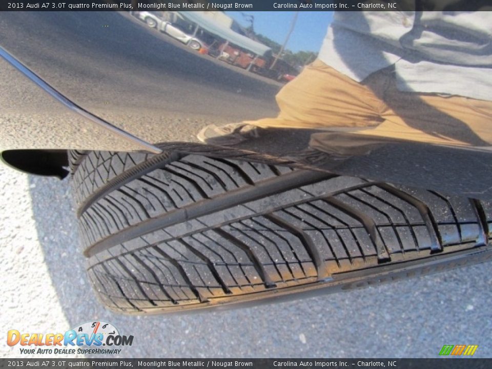 2013 Audi A7 3.0T quattro Premium Plus Moonlight Blue Metallic / Nougat Brown Photo #27