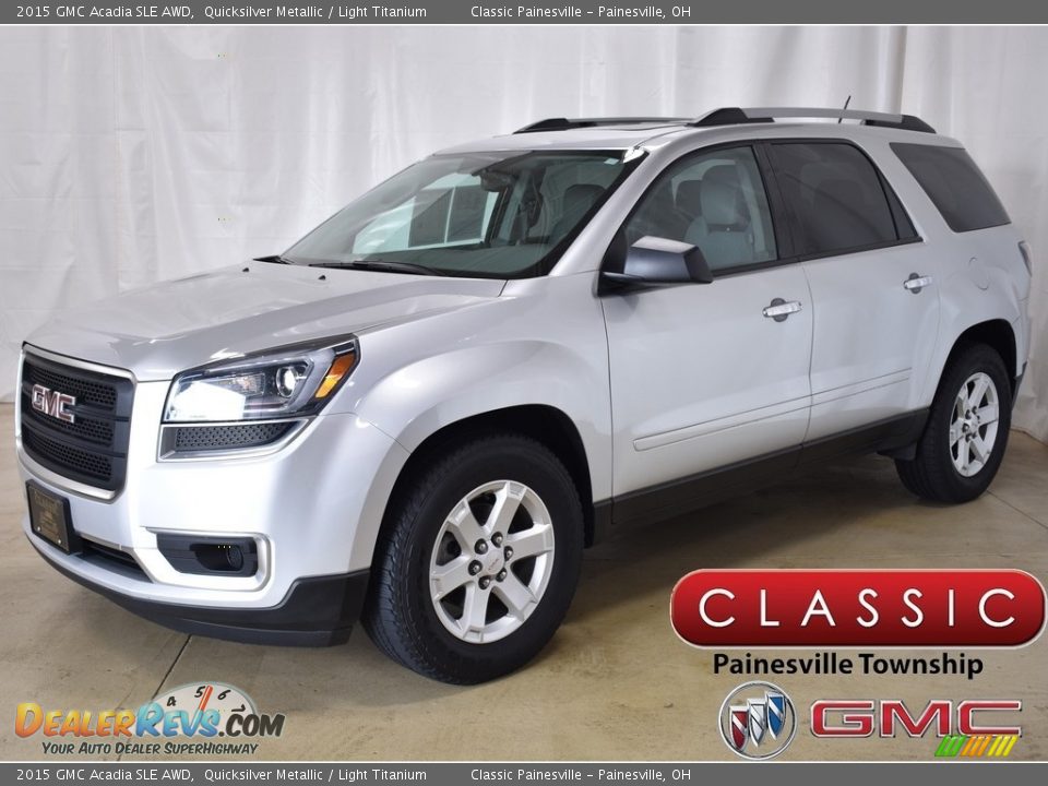 2015 GMC Acadia SLE AWD Quicksilver Metallic / Light Titanium Photo #1