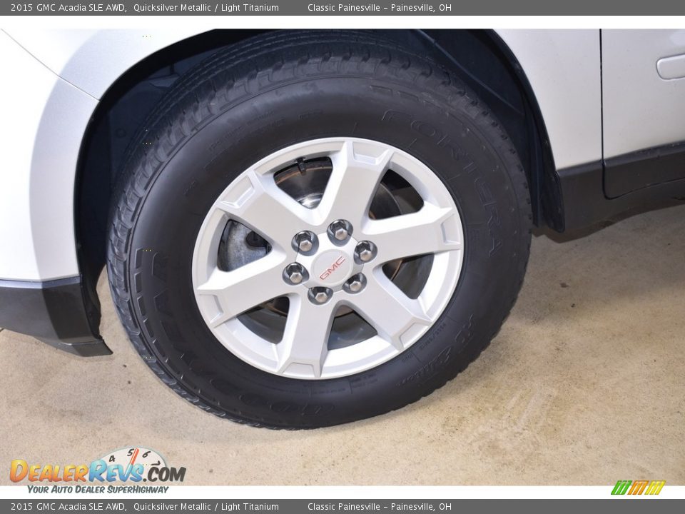 2015 GMC Acadia SLE AWD Quicksilver Metallic / Light Titanium Photo #5