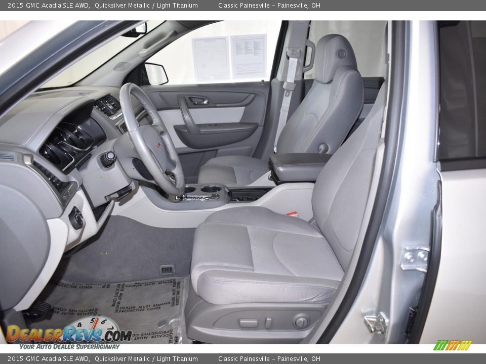 2015 GMC Acadia SLE AWD Quicksilver Metallic / Light Titanium Photo #8