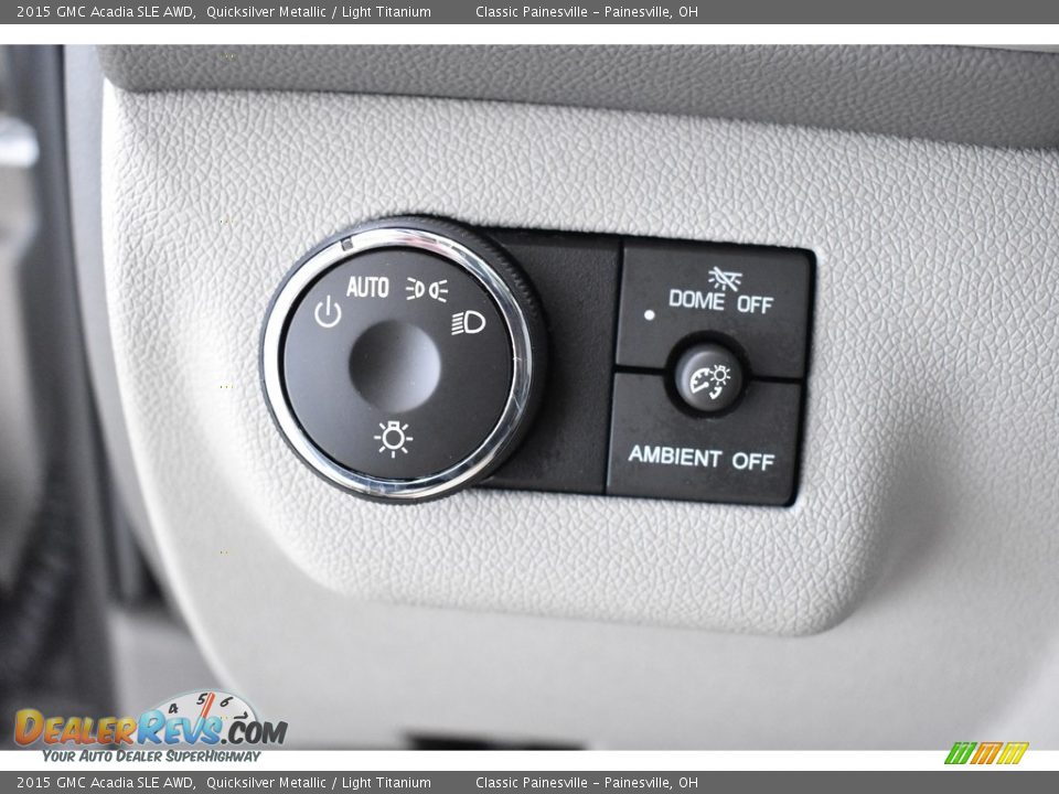 2015 GMC Acadia SLE AWD Quicksilver Metallic / Light Titanium Photo #12