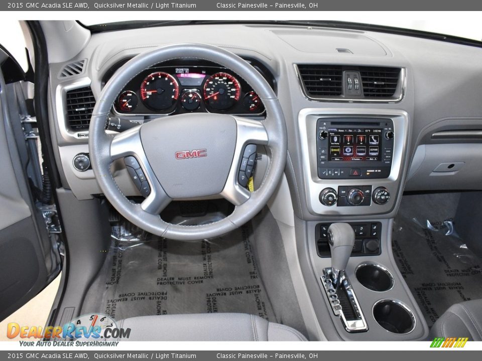 2015 GMC Acadia SLE AWD Quicksilver Metallic / Light Titanium Photo #13