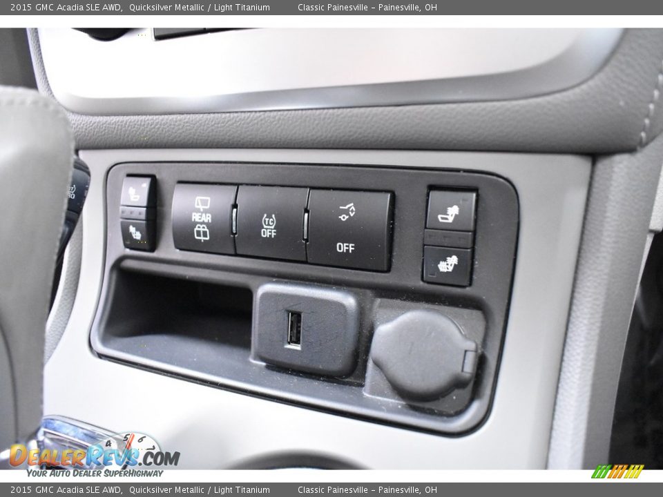 2015 GMC Acadia SLE AWD Quicksilver Metallic / Light Titanium Photo #16