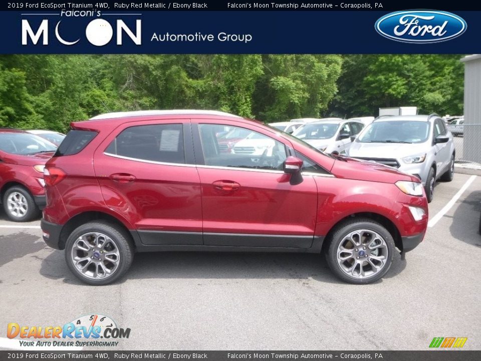 2019 Ford EcoSport Titanium 4WD Ruby Red Metallic / Ebony Black Photo #1