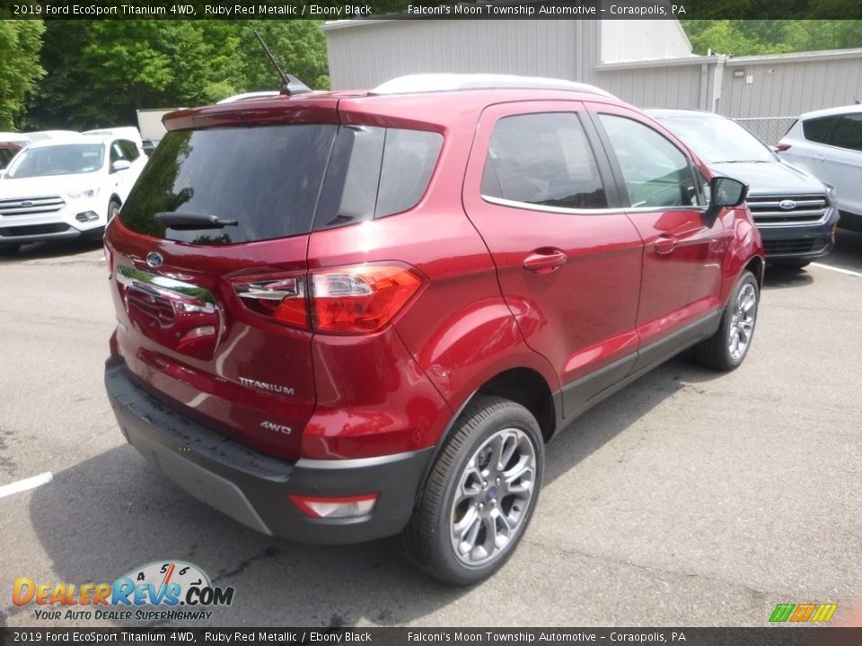 2019 Ford EcoSport Titanium 4WD Ruby Red Metallic / Ebony Black Photo #2