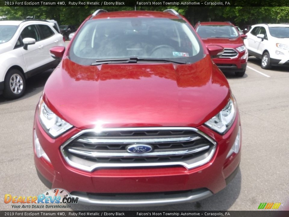 2019 Ford EcoSport Titanium 4WD Ruby Red Metallic / Ebony Black Photo #4