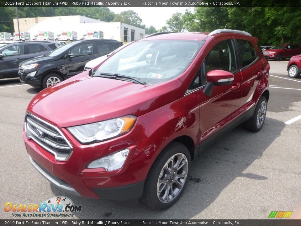 2019 Ford EcoSport Titanium 4WD Ruby Red Metallic / Ebony Black Photo #5