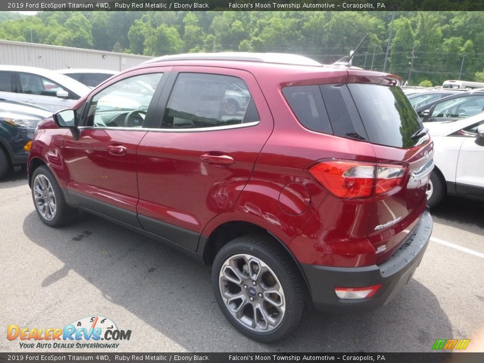 2019 Ford EcoSport Titanium 4WD Ruby Red Metallic / Ebony Black Photo #6