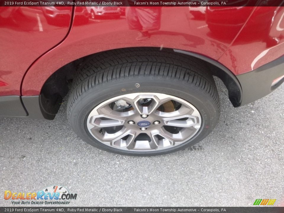 2019 Ford EcoSport Titanium 4WD Ruby Red Metallic / Ebony Black Photo #7