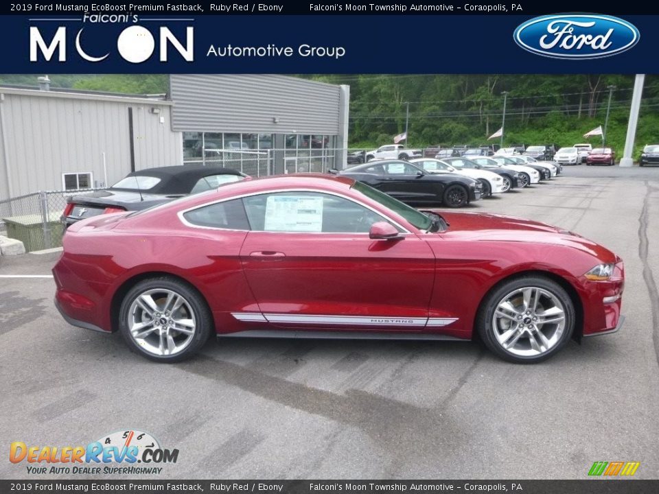 2019 Ford Mustang EcoBoost Premium Fastback Ruby Red / Ebony Photo #1