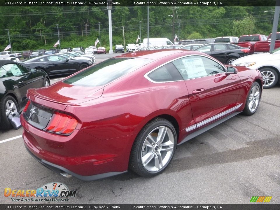 2019 Ford Mustang EcoBoost Premium Fastback Ruby Red / Ebony Photo #2
