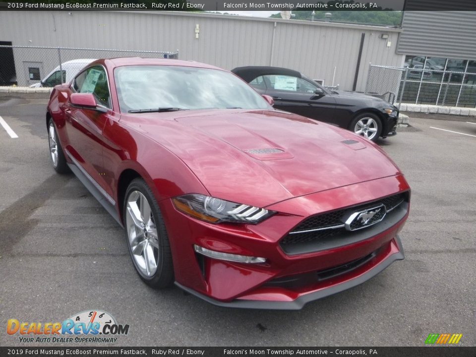 2019 Ford Mustang EcoBoost Premium Fastback Ruby Red / Ebony Photo #3