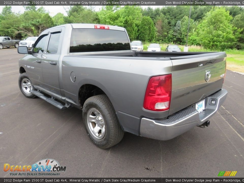 2012 Dodge Ram 1500 ST Quad Cab 4x4 Mineral Gray Metallic / Dark Slate Gray/Medium Graystone Photo #10