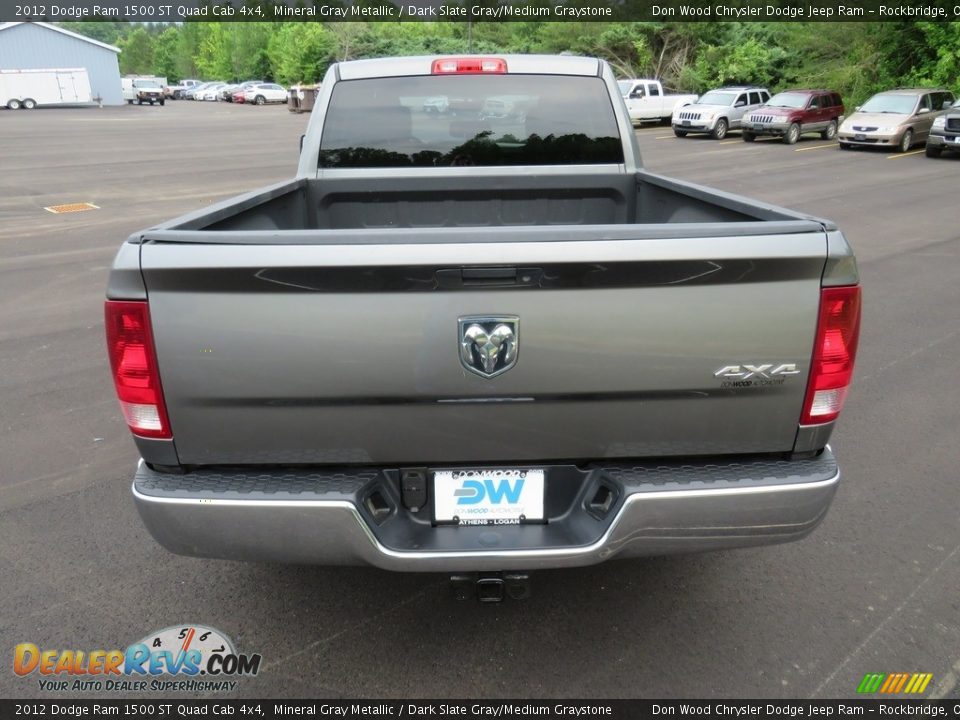 2012 Dodge Ram 1500 ST Quad Cab 4x4 Mineral Gray Metallic / Dark Slate Gray/Medium Graystone Photo #11