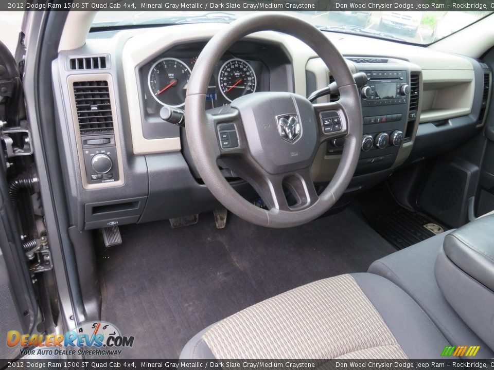 2012 Dodge Ram 1500 ST Quad Cab 4x4 Mineral Gray Metallic / Dark Slate Gray/Medium Graystone Photo #20