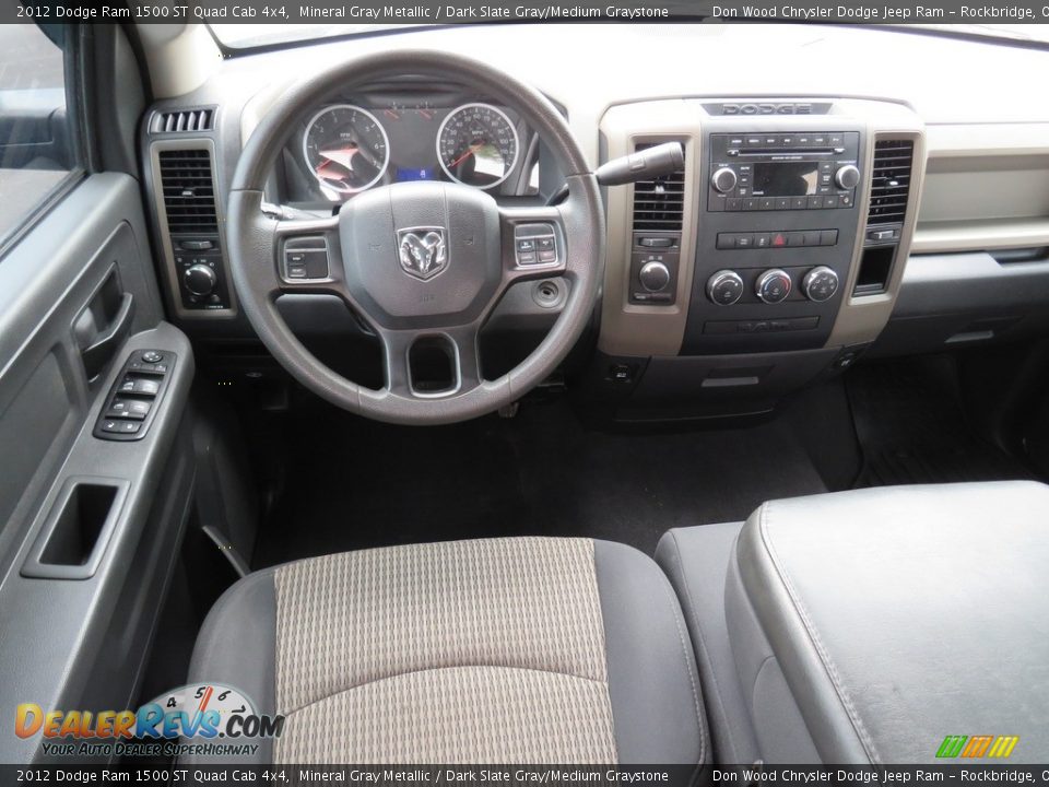 2012 Dodge Ram 1500 ST Quad Cab 4x4 Mineral Gray Metallic / Dark Slate Gray/Medium Graystone Photo #24
