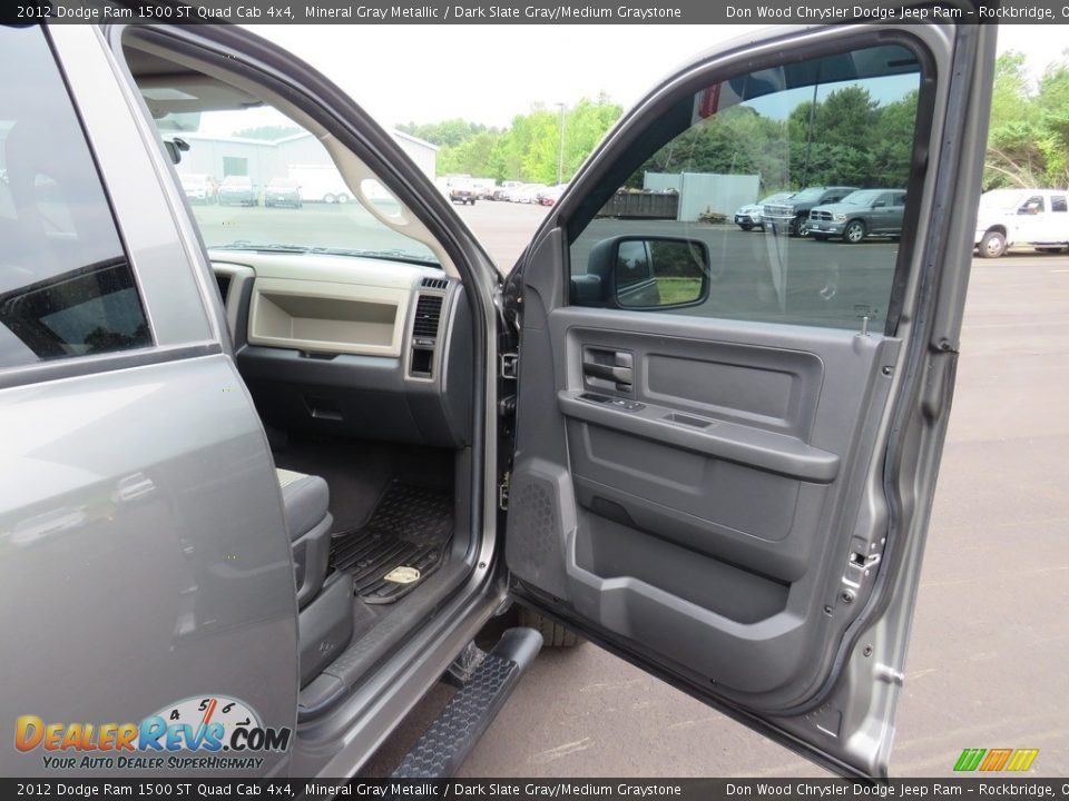 2012 Dodge Ram 1500 ST Quad Cab 4x4 Mineral Gray Metallic / Dark Slate Gray/Medium Graystone Photo #27