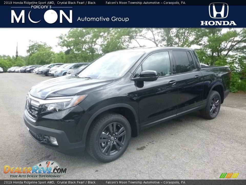 2019 Honda Ridgeline Sport AWD Crystal Black Pearl / Black Photo #1