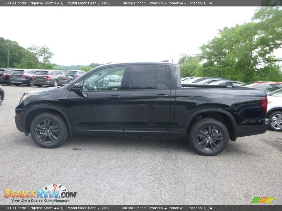 2019 Honda Ridgeline Sport AWD Crystal Black Pearl / Black Photo #2