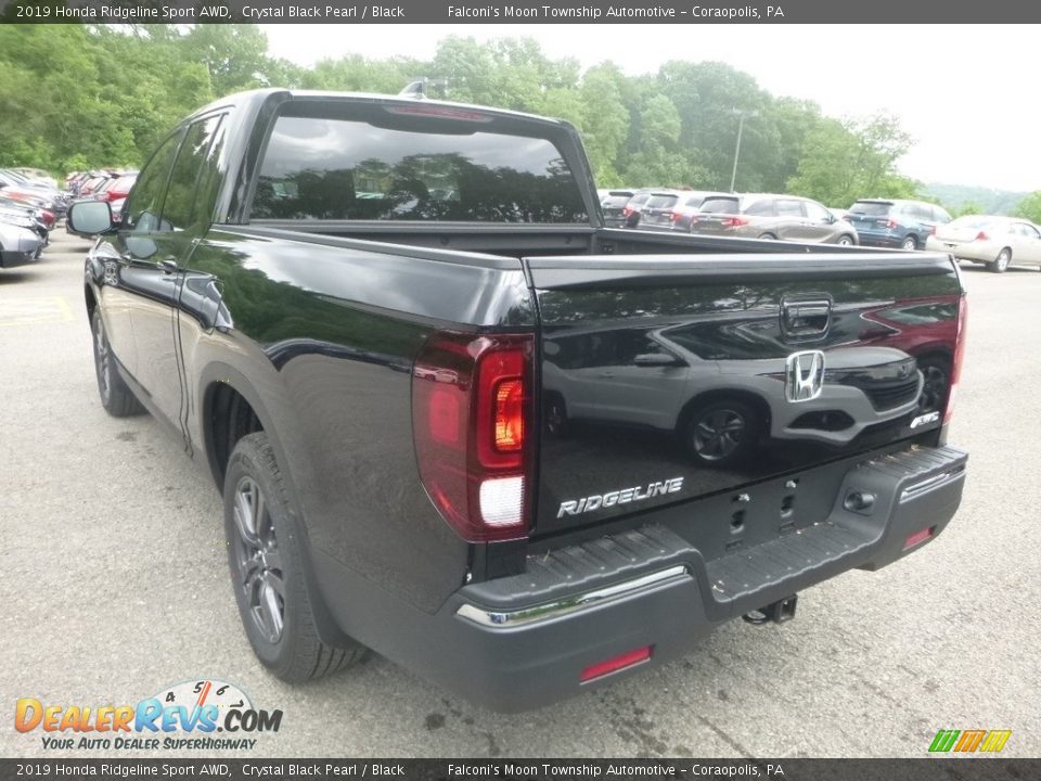 2019 Honda Ridgeline Sport AWD Crystal Black Pearl / Black Photo #3