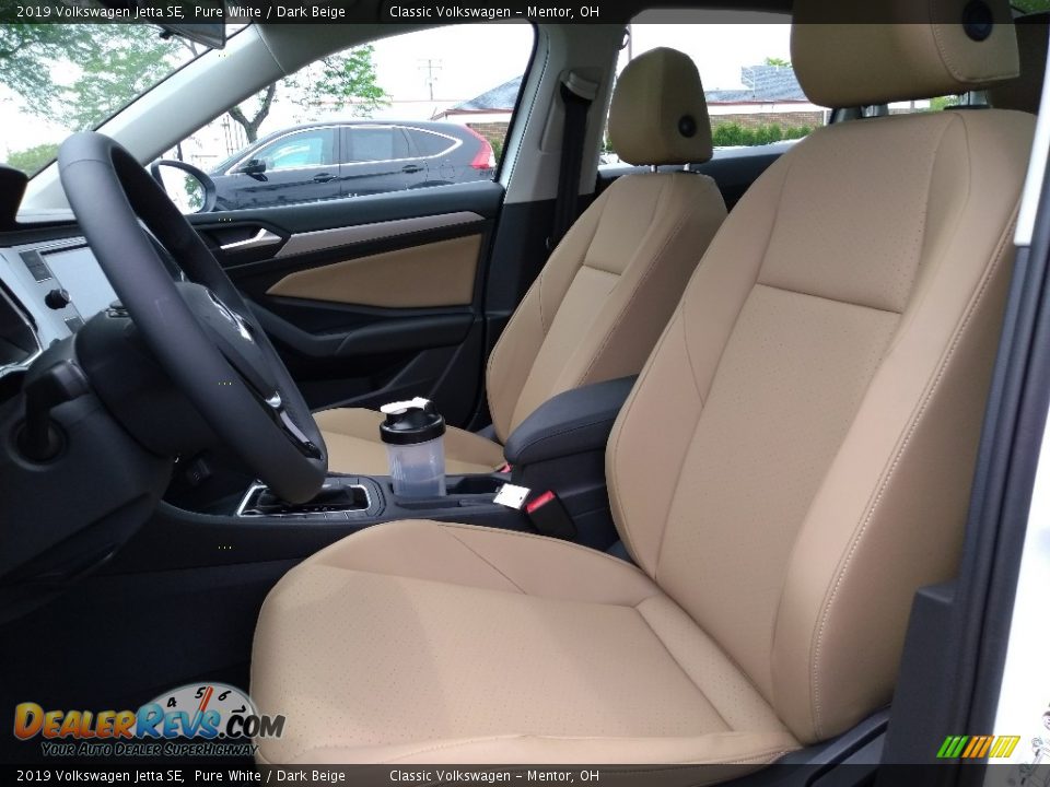 2019 Volkswagen Jetta SE Pure White / Dark Beige Photo #3
