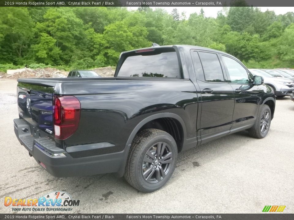 2019 Honda Ridgeline Sport AWD Crystal Black Pearl / Black Photo #5