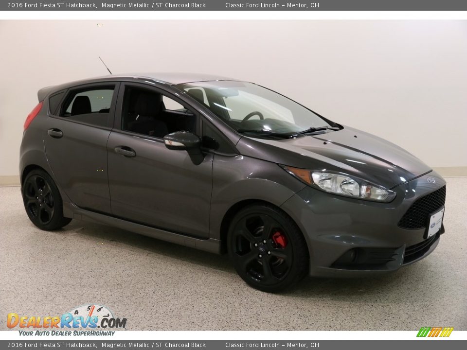 2016 Ford Fiesta ST Hatchback Magnetic Metallic / ST Charcoal Black Photo #1