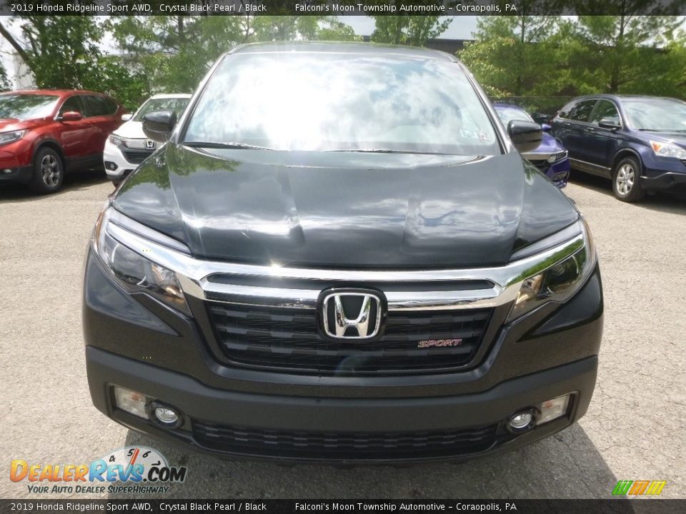 2019 Honda Ridgeline Sport AWD Crystal Black Pearl / Black Photo #7