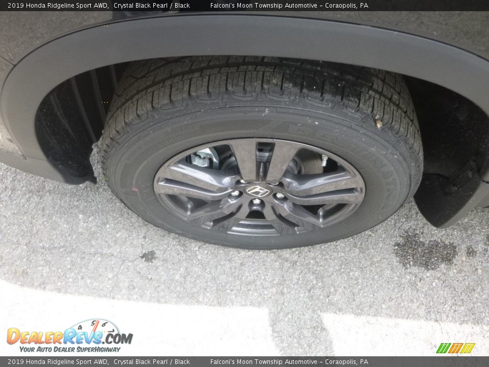 2019 Honda Ridgeline Sport AWD Crystal Black Pearl / Black Photo #8