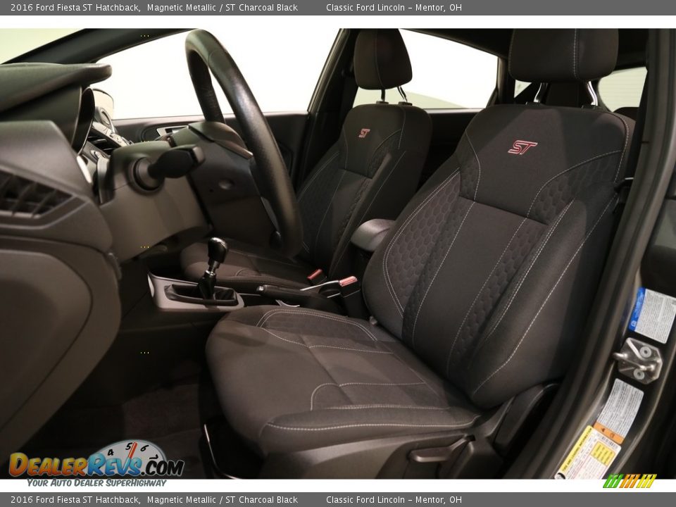 2016 Ford Fiesta ST Hatchback Magnetic Metallic / ST Charcoal Black Photo #5