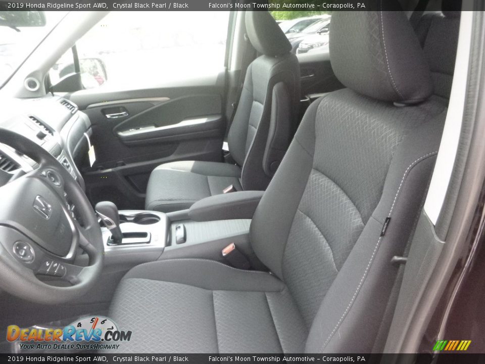 2019 Honda Ridgeline Sport AWD Crystal Black Pearl / Black Photo #9