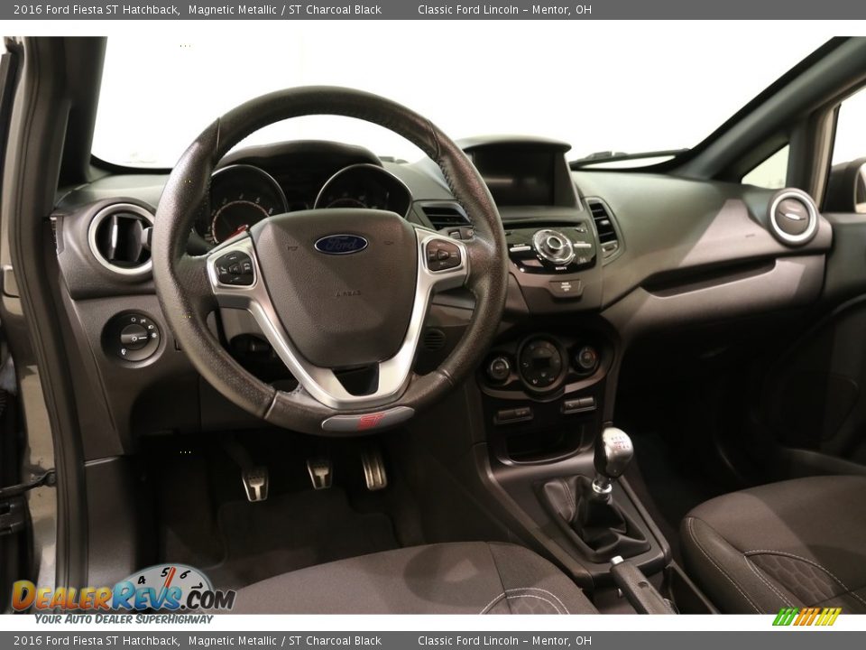2016 Ford Fiesta ST Hatchback Magnetic Metallic / ST Charcoal Black Photo #6