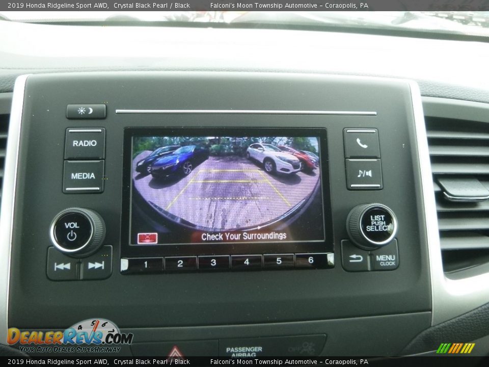 2019 Honda Ridgeline Sport AWD Crystal Black Pearl / Black Photo #15