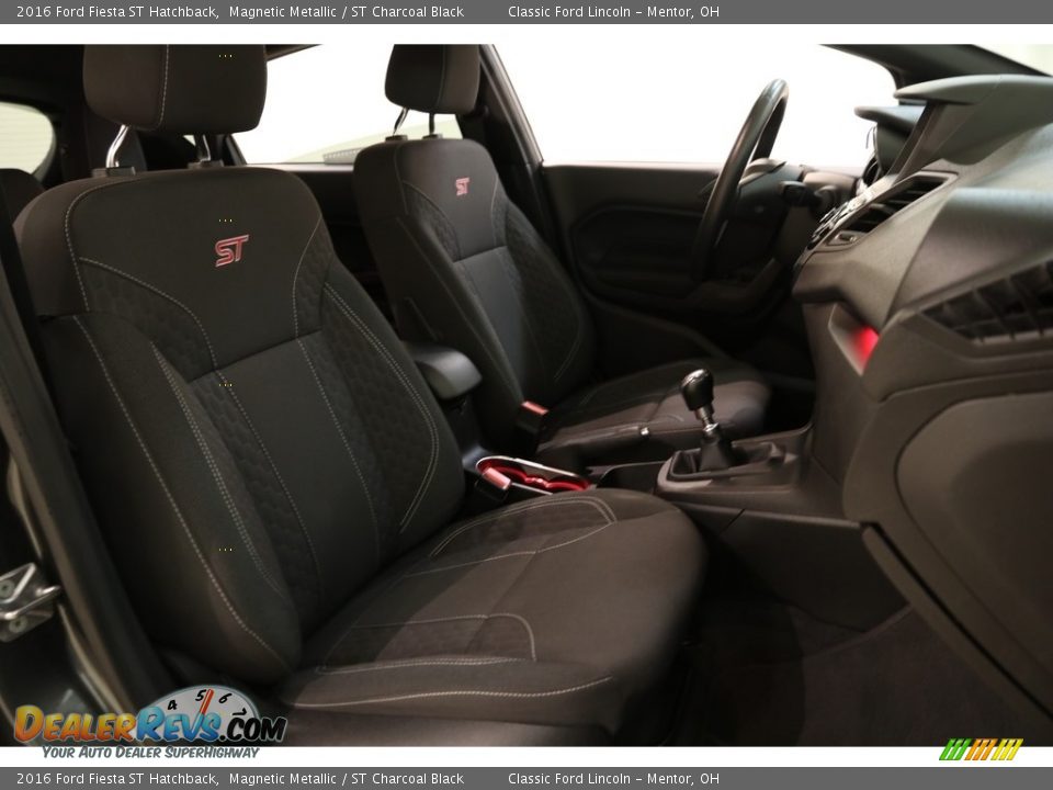 2016 Ford Fiesta ST Hatchback Magnetic Metallic / ST Charcoal Black Photo #14