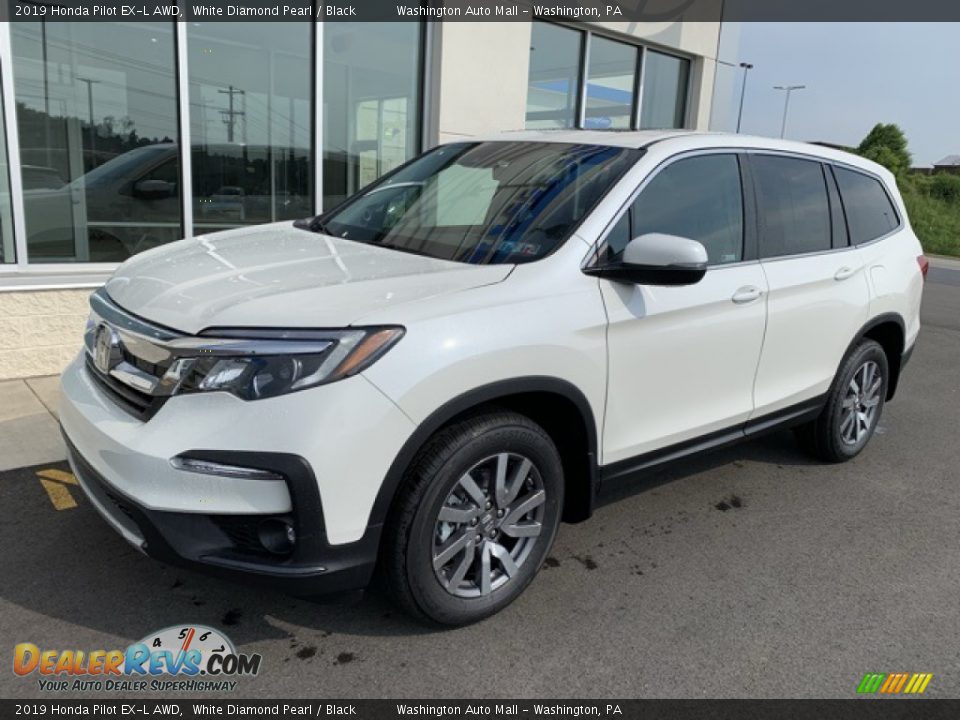 2019 Honda Pilot EX-L AWD White Diamond Pearl / Black Photo #2