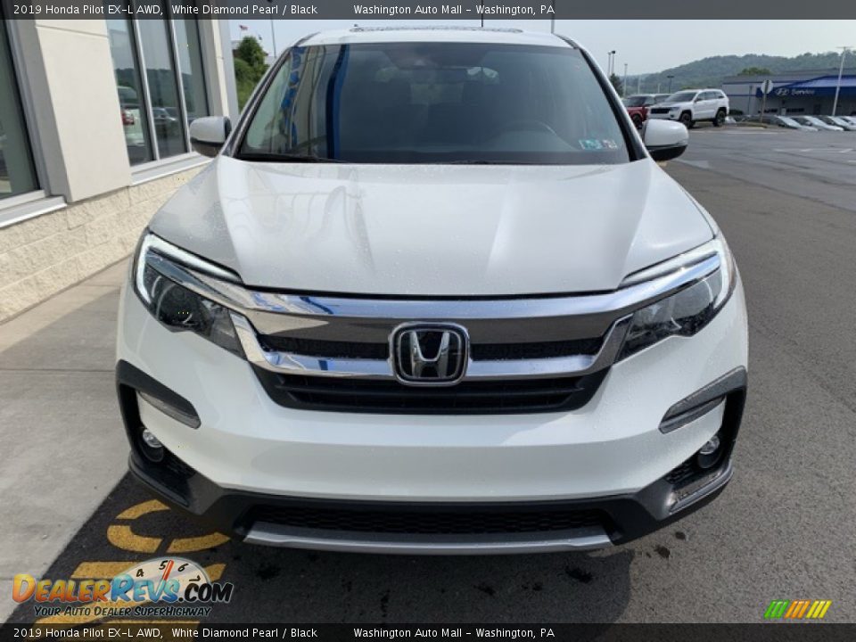 2019 Honda Pilot EX-L AWD White Diamond Pearl / Black Photo #3
