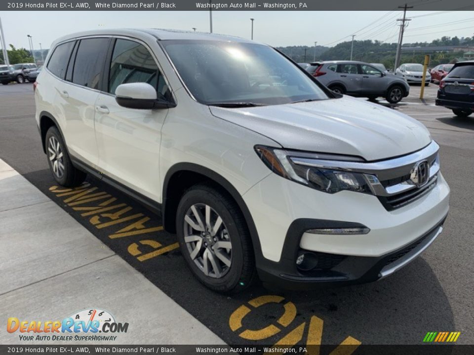 2019 Honda Pilot EX-L AWD White Diamond Pearl / Black Photo #4
