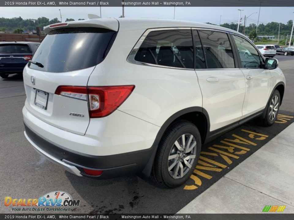 2019 Honda Pilot EX-L AWD White Diamond Pearl / Black Photo #5