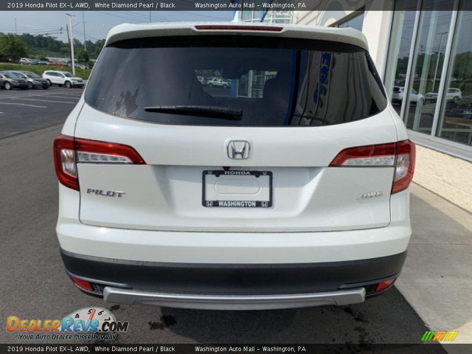 2019 Honda Pilot EX-L AWD White Diamond Pearl / Black Photo #6