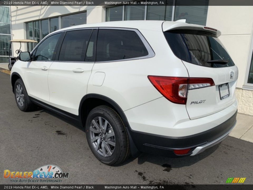 2019 Honda Pilot EX-L AWD White Diamond Pearl / Black Photo #7