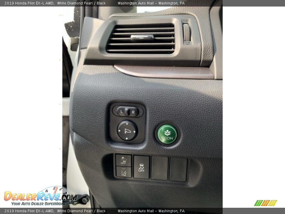 2019 Honda Pilot EX-L AWD White Diamond Pearl / Black Photo #12