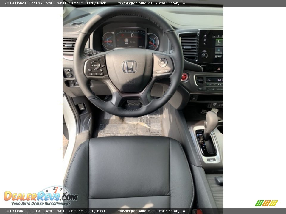 2019 Honda Pilot EX-L AWD White Diamond Pearl / Black Photo #13