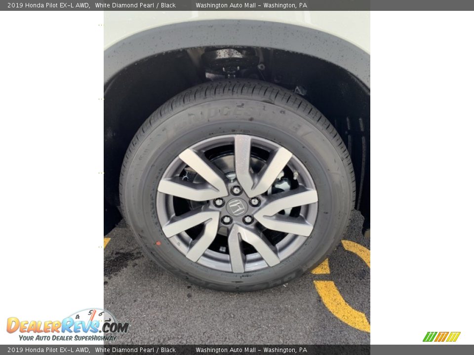 2019 Honda Pilot EX-L AWD White Diamond Pearl / Black Photo #35