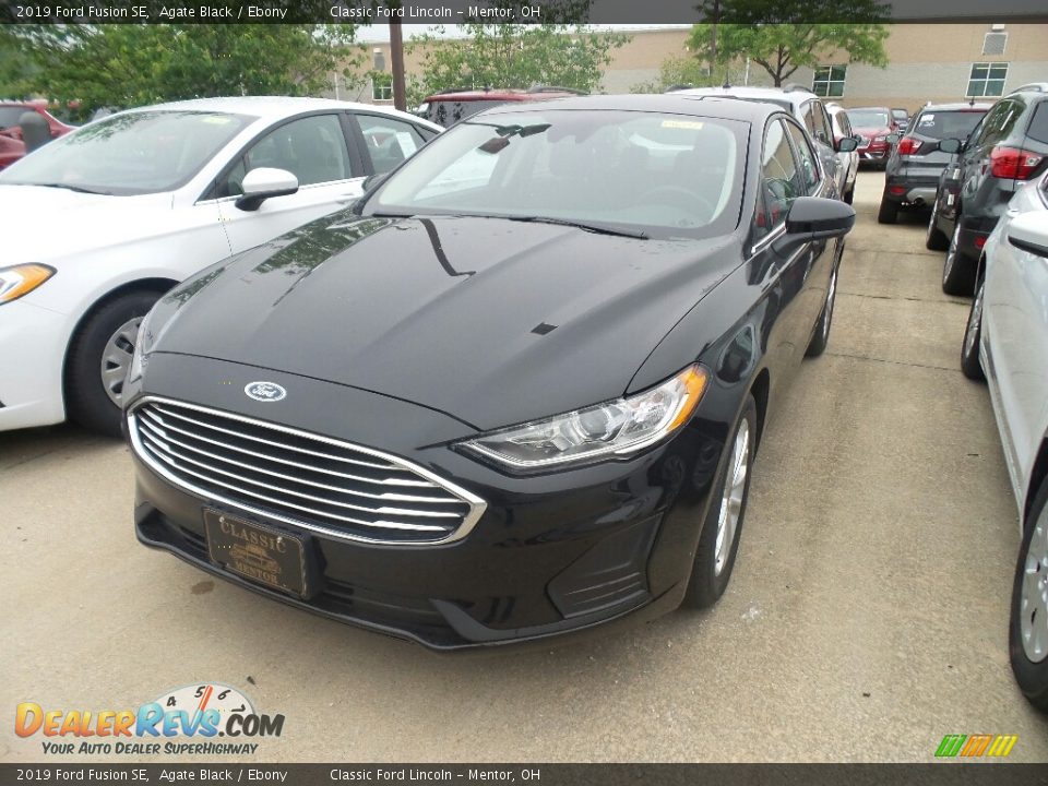 2019 Ford Fusion SE Agate Black / Ebony Photo #1