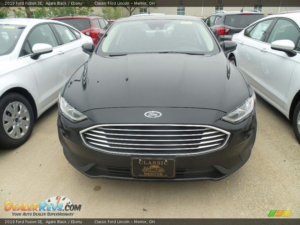 2019 Ford Fusion SE Agate Black / Ebony Photo #2