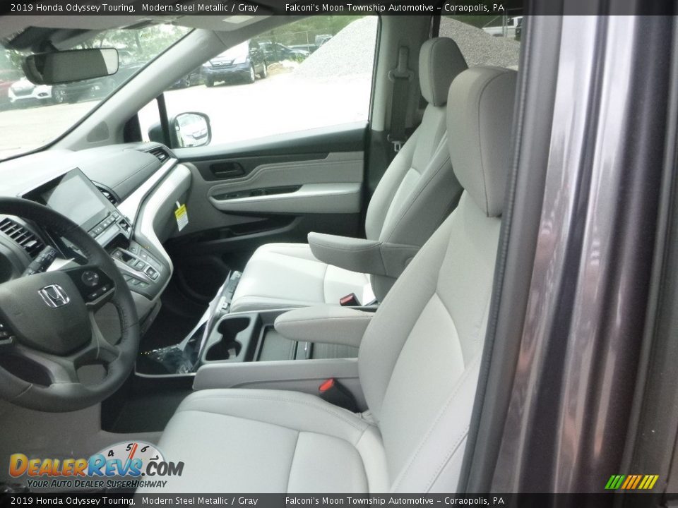 2019 Honda Odyssey Touring Modern Steel Metallic / Gray Photo #8