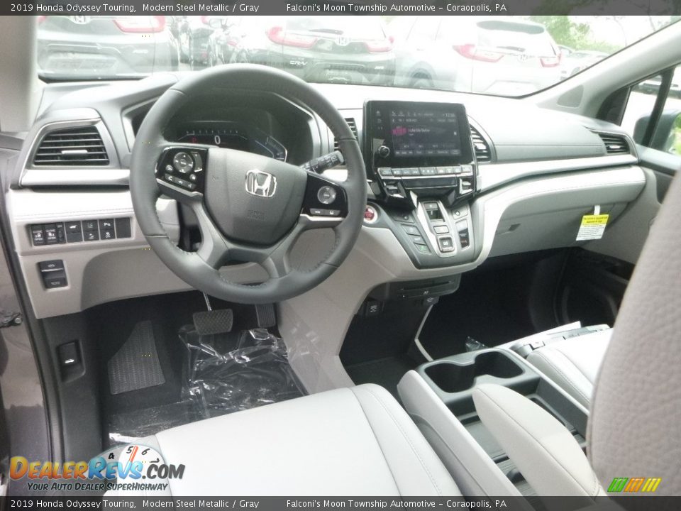 2019 Honda Odyssey Touring Modern Steel Metallic / Gray Photo #10