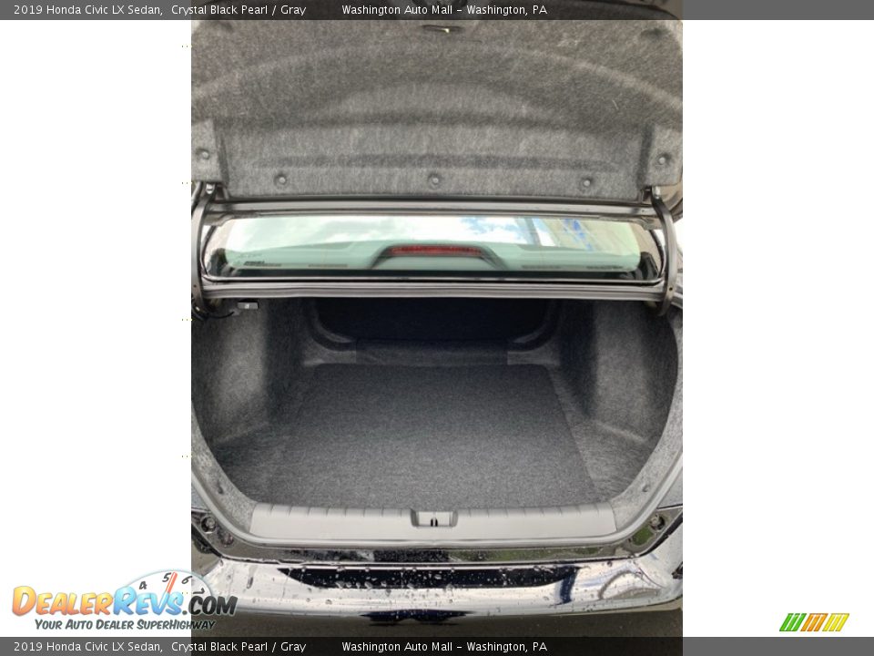 2019 Honda Civic LX Sedan Crystal Black Pearl / Gray Photo #21