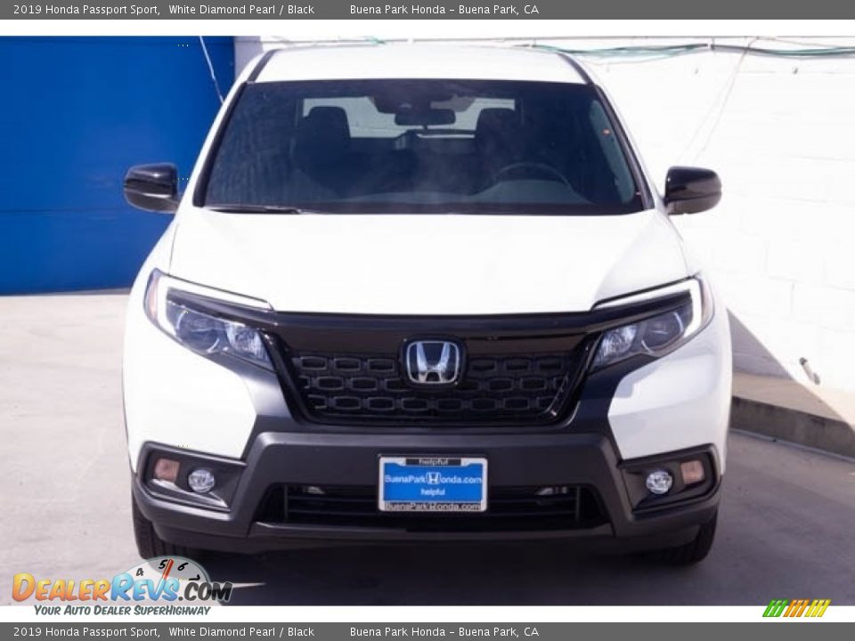 2019 Honda Passport Sport White Diamond Pearl / Black Photo #3
